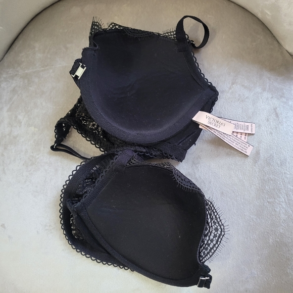 🍒NWT🍒 VS DREAM ANGELS LINED DEMI BRA 32DD - Picture 3 of 4